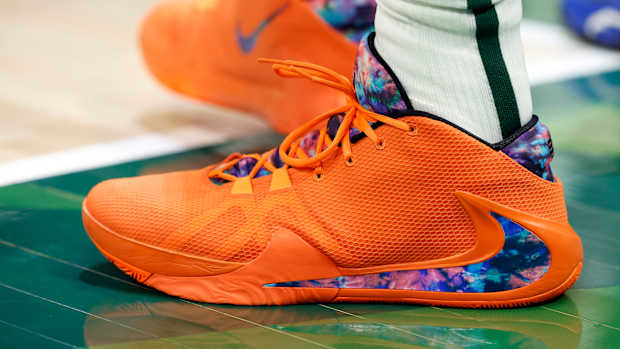 Nike Zoom Freak 1 worn by Giannis Antetokounmpo.